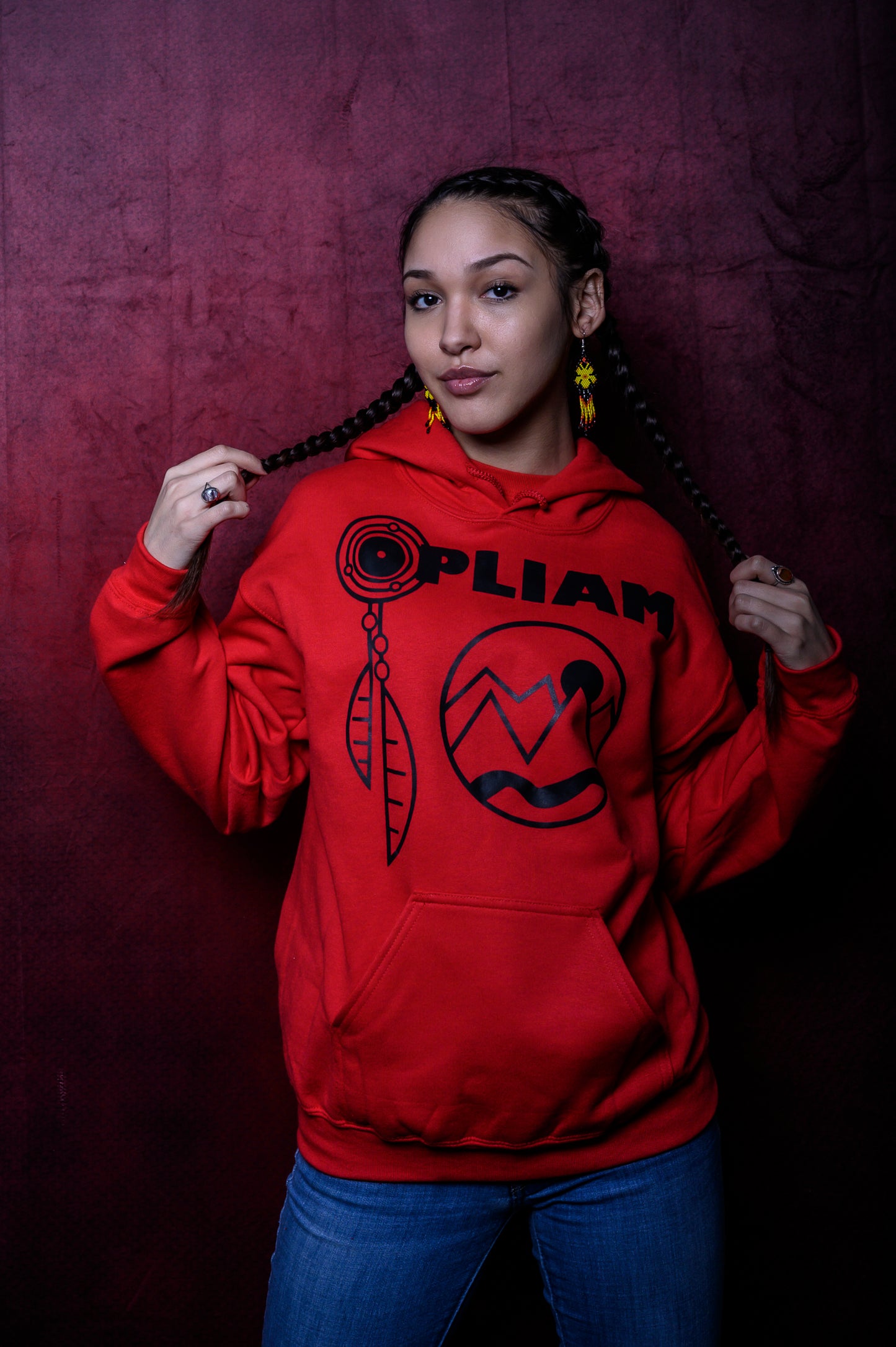 Dream Catcher Hoodie | Red x Black