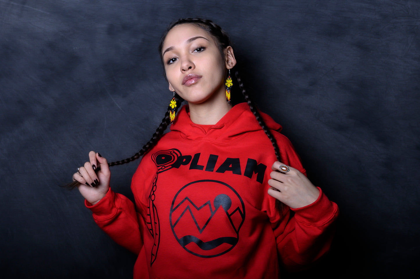 Dream Catcher Hoodie | Red x Black