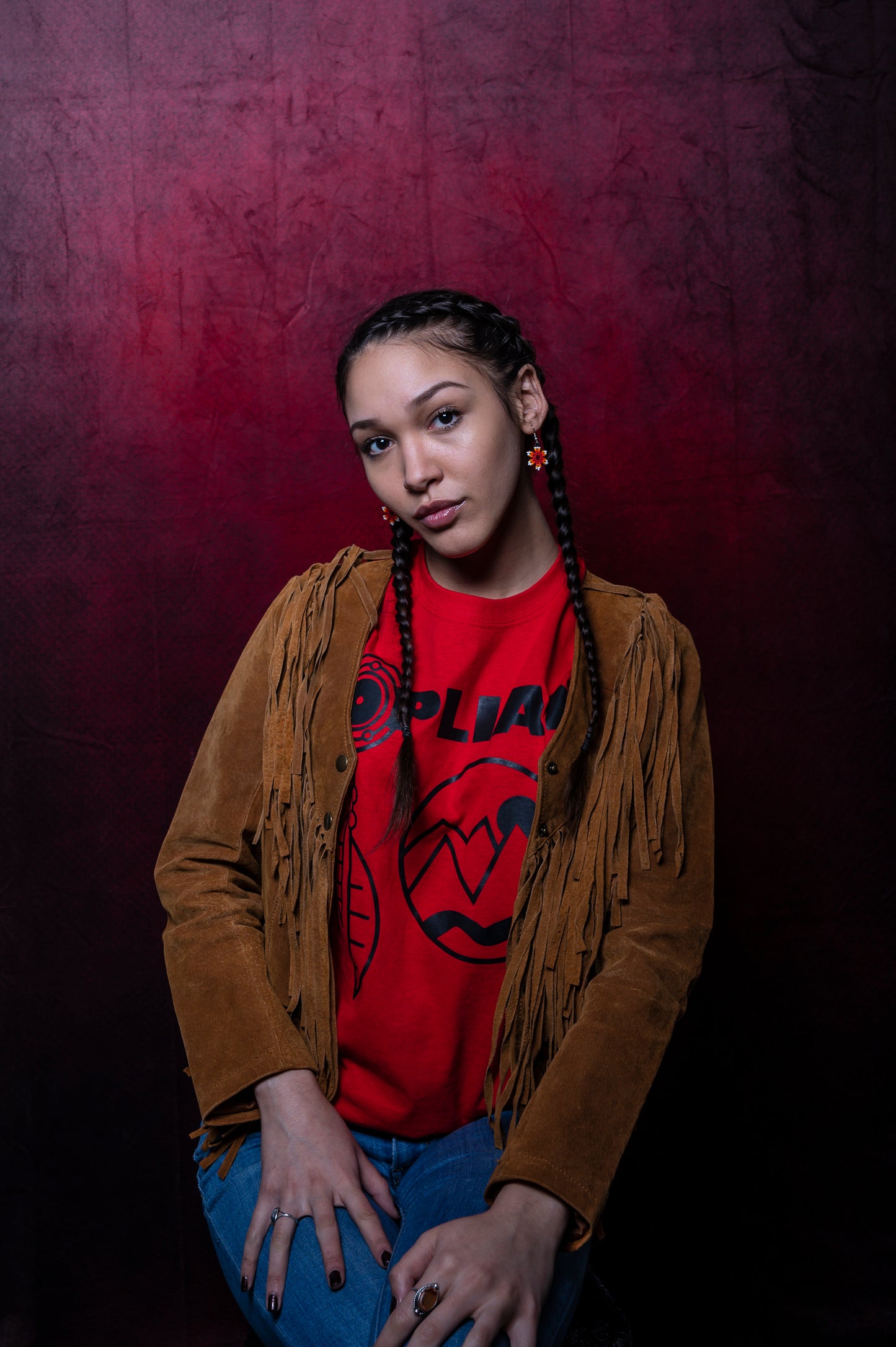 Dream Catcher T-Shirt | Red x Black